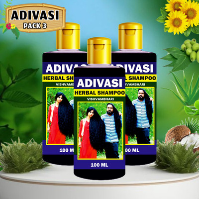 Vishvambhari Adivasi Herbal Fall Control and Regrowth Shampoo(300 ml)