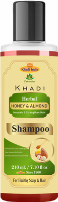 Premium Khadi Honey & Almond Shampoo -Pack of 1(210 ml)