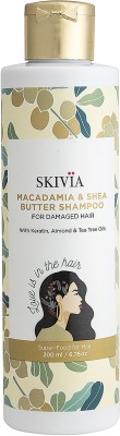 SKIVIA Macadamia & Shea Butter Shampoo With Keratin, Almond & Tea Tree Oil(200 ml)