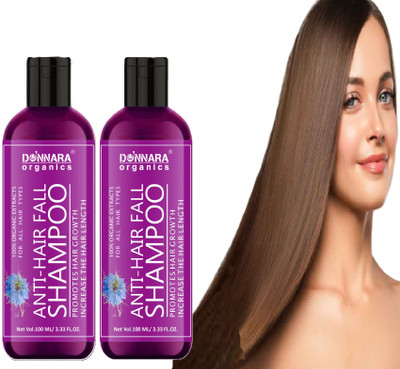 Donnara Organics Anti Hairfall Shampoo-Prevents hair fall, Promotes healthy hair 100ML Pack of 2(200 ml)