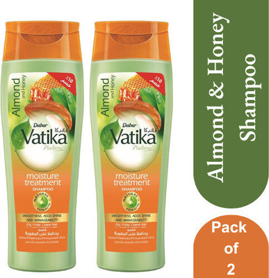VATIKA Almond and Honey Shampoo (Pack of 2)(360 ml)