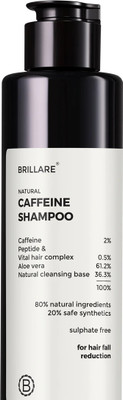 BRILLARE Natural Caffiene Shampoo for Hair Fall Reduction(200 ml)