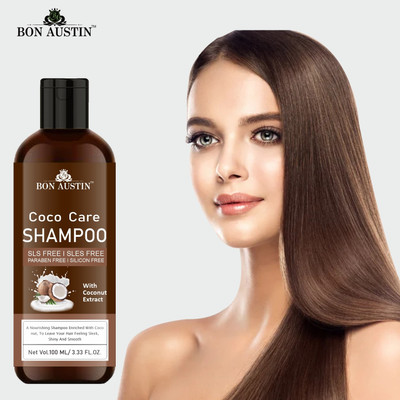 Bon Austin Coco Care Shampoo with Coconut For Damage Reapis Pack of 4 of 100ML(400 ml)