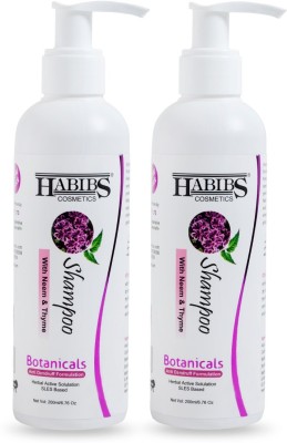 Habibs Anti Dandruff Shampoo with Neem & Thyme 200 ML (Pack of 2)(400 ml)