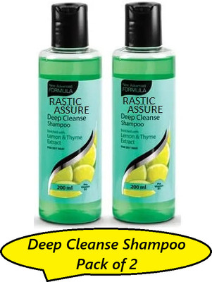 ASSURE Deep Cleanse Shampoo Enriched Lemon & Thyme Extracts 2X(400 ml)