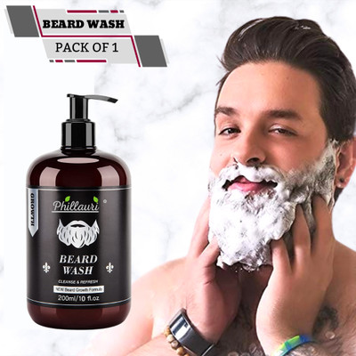 Phillauri Beard Wash | Cleaner, Softer Beard, Relieves Odour(200 ml)