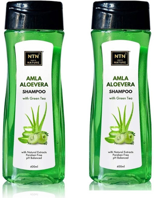 Near to Nature Amla Aloevera Shampoo With Green Tea | Natural Extracts ( Pack Of 2)(800 ml)