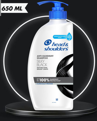 Head and Shoulders Silky Black Anti Dandruff Shampoo(650 ml)