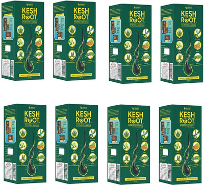 KESH ROOT IT HELPS TO CONTROL HAIR FALL shampoo pack of 8(100 ml)