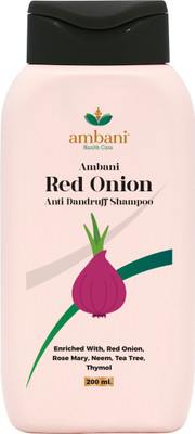 AMBANI HEALTH CARE Red Onion Anti-Dandruff Shampoo for Hair Growth & Hair Fall Control I Shiny Hair(200 ml)