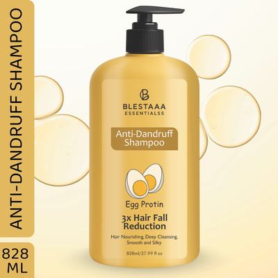 blestaaa essentialss Egg Protein Shampoo for Dandruff Control & Hair Strengthening(828 ml)