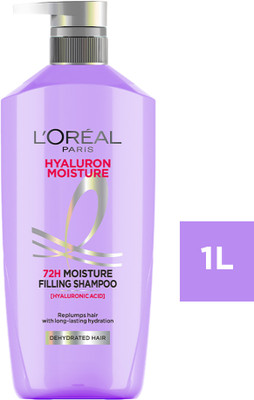 L'Oréal Paris Hyaluron Moisture 72H Moisture Filling Shampoo | For Dull & Dehydrated Hair(1 L)