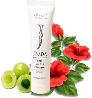 Jivada Anti Hair Fall Cleanser with Rice water give Exfoliation & Shine | All Hair Type(100 ml)