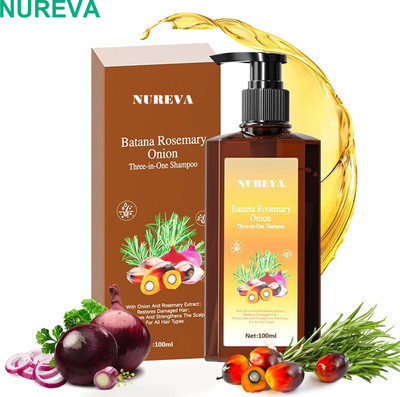 nureva Daily Shampoo 100ml with Onion Batana Oil & Rosemary(100 ml)
