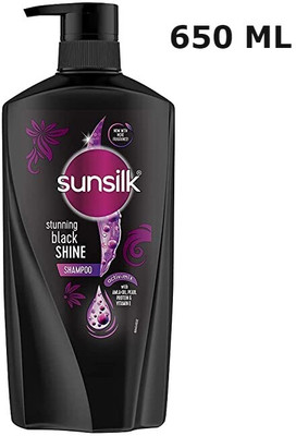 SUNSILK STUNNING BLACK SHINE SHAMPOO 650 ML X(PACK OF 1)(650 L)