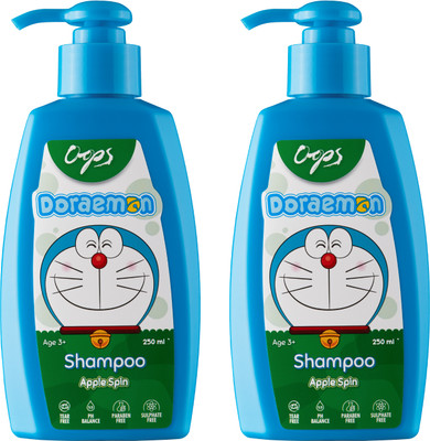OOPS Doraemon Shampoo - Apple Spin 250ml (Pack of 2)(500 ml)