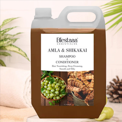 blestaaa essentialss Amla , Aritha & Shikakai Shampoo with conditioner for Reduce hairfall(1 L)