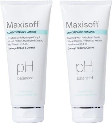 Maxisoft Conditioning Shampoo 100 ml | With Aloe, Keratin & Wheat Germ Oil(200 ml)