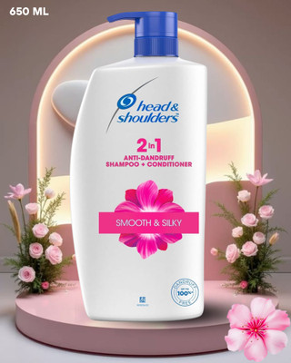 Head and Shoulders 2-in-1 Smooth and Silky Anti Dandruff Shampoo + Conditioner(650 ml)