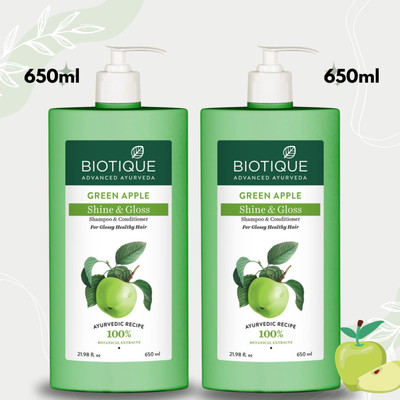 BIOTIQUE Green Apple Shine & Gloss Shampoo(1300 ml)