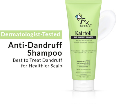 Fixderma Kairfoll Anti Dandruff Shampoo for Flaky, Itchy, Oily & Sensitive Scalp(100 ml)