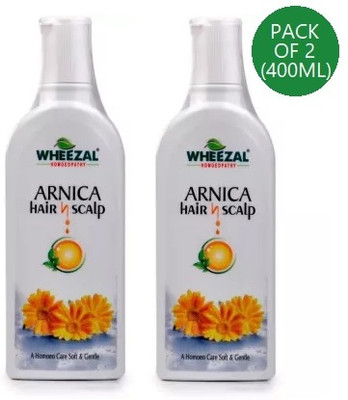 WHEEZAL Arnica Hair N Scalp Shampoo-Pack of 2(400 ml)