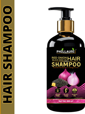 Phillauri Red Onion Blackseed Hair Shampoo for Dandruff Control & Damage Repair Unisex Use(200 ml)