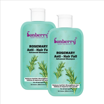 Bonberry Rosemary Advanced Anti Hair Fall Shampoo for Reducing Hair Loss & Breakage(400 ml)
