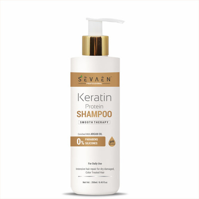 SEVAEN PROFESSIONAL Keratin Protein With Argan Oil Shampoo, 1 Count(250 ml)