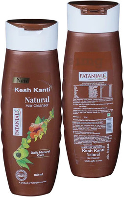 PATANJALI Kesh Kanti Natural Hair Cleanser 180ML 2PCS PACK(360 ml)