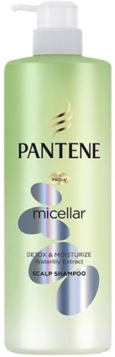 PANTENE Micellar Detox & Moisturize Waterlily Extract Scalp Shampoo Imported  (530 ml)