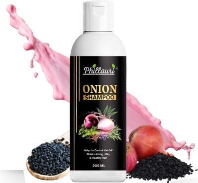Phillauri Onion Smooth and Silky, Anti Dandruff Shampoo(200 ml)