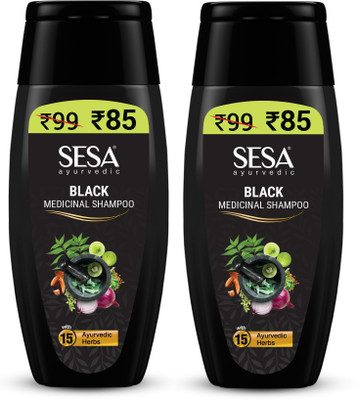 SESA Ayurvedic Shampoo for Hair Fall Control With 17 Natural Herbs(200 ml)