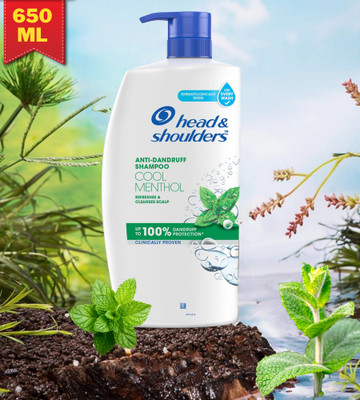 Head and Shoulders Cool Menthol Anti Dandruff Shampoo for cools and energizes scalp(650 ml)