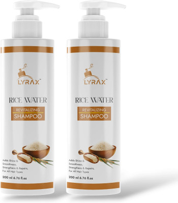 LYRAX RICE WATER SHAMPOO (COMBO PACK)(400 ml)
