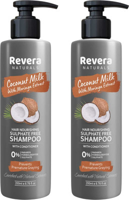 DOOMSDAY REVERA COCONUTS SHAMPOO FOR NOURISHING & SMOOTHING HAIRS PACK OF 200ml x 2(400 ml)