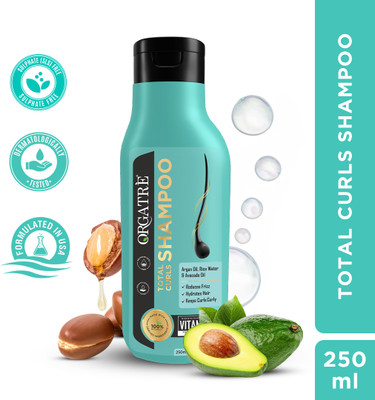 Orgatre Total Curls Shampoo for Men & Women with Natural Ingredients(250 ml)