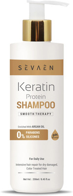 SEVAEN keratin protein with argan oil shampoo(250 ml)
