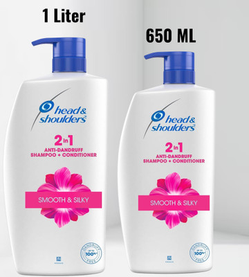 Head and Shoulders Smooth and Silky Anti Dandruff Shampoo and conditioner(1650 ml)