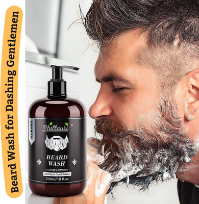 Phillauri Beard Wash for men| Refreshing Fragrance | Purifies and cleanses beard(200 ml)