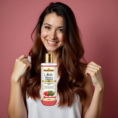 Utkrisht Khadi Hibiscus Fenugreek Shampoo for Long, Lush, and Shiny Hair(200 ml)
