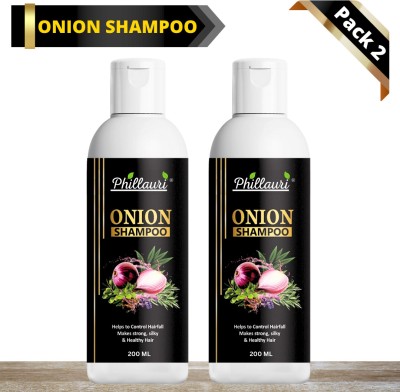 Phillauri Onion Shampoo|Hair Growth|Hair Fall Control|Damage Repair|(400 ml)