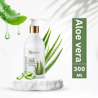 ZEROIC Aloe Vera Shampoo for Dandruff & Hairfall Control - Suitable for all Hair types(300 ml)