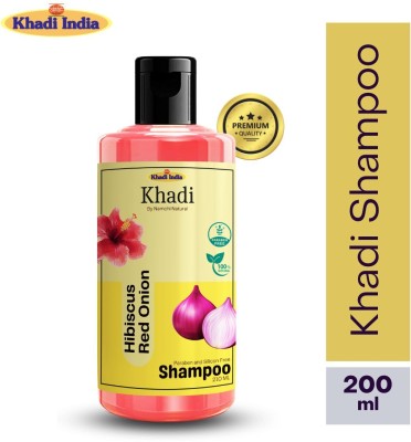 Namchi Natural Khadi Onion & Hibiscus Shampoo | Paraben Free | Silicon Free(210 ml)