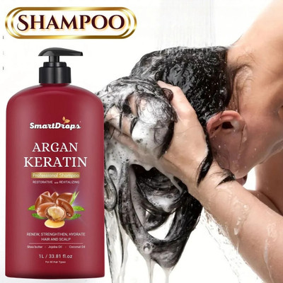smartdrops Argan Shampoo Dray Damage Protection, Hair Shampoo For All Type Hair Shampoo(1000 ml)