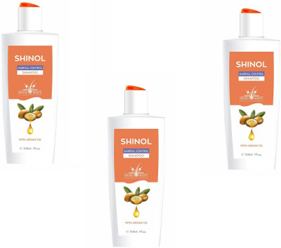 SHINOL Hairfall Control shampoo, 200ml Pack Of 3(600 ml)