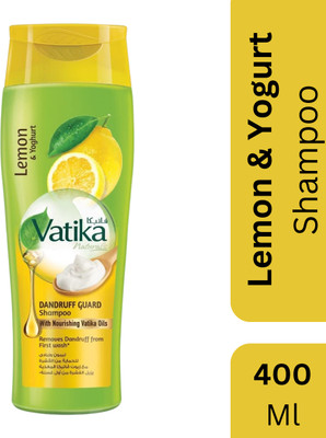 VATIKA Lemon & Yogurt Shampoo with Dandruff Guard(400 ml)