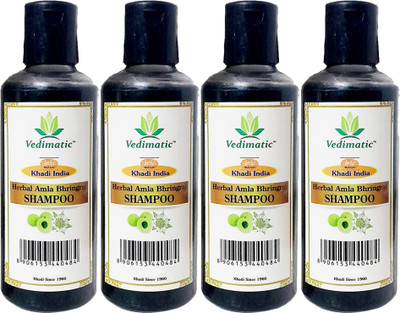 vedimatic Herbal Amla & Bhringraj Shampoo - 210ml (Set of 4)(840 ml)