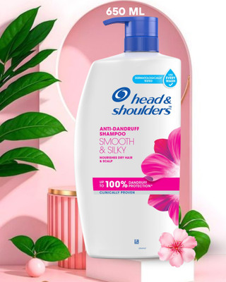Head and Shoulders Smooth and Silky Anti-Dandruff Shampoo 650ML(650 ml)