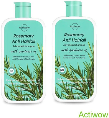 ACTIWOW Rosemary Shampoo For Enhancing Hair Volume and Reducing Breakage A001(500 ml)
